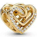 Pandora : Sparkling Entwined Hearts Charm