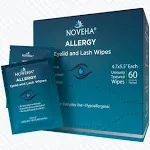 NOVEHA Allergy Relief Eyelid Wipes | Pre-moistened Hypoallergenic Eye Cleansi...