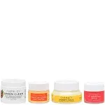 Farmacy Bestsellers Skin Care Set - Includes Green Clean Cleansing Balm, Wake Up Honey Eye Cream, Honey Halo Face Moisturizer + Lip Smoothie - Travel Size Skincare for Healthy, Glowing Skin (4 Count)