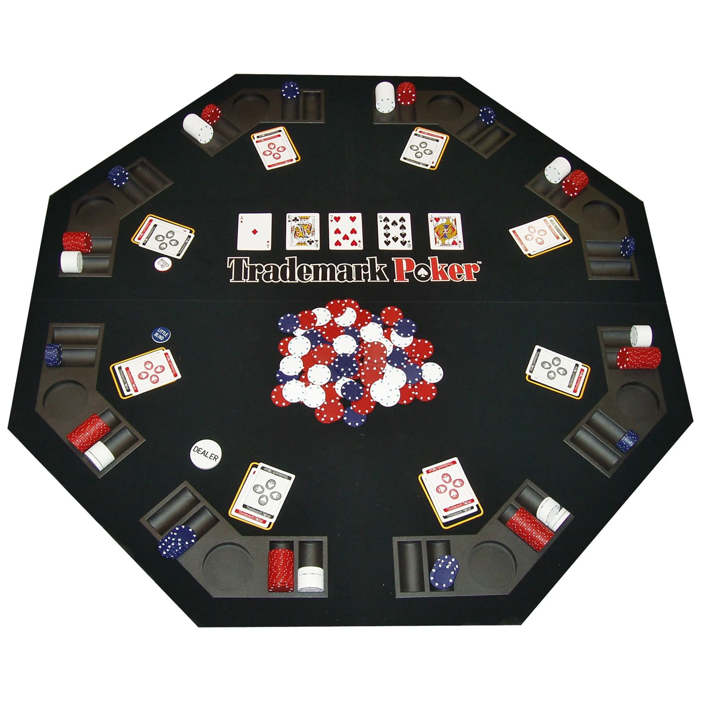 Poker Texas Traveller Table Top & 300 Chip Travel Set