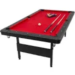 GoSports 7 ft Billiards Table - Portable Pool Table - Includes Full Se