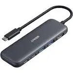 Anker 332 USB-C Hub (5-in-1) with 4K HDMI Display, 5Gbps USB-C Data Port and 2 5Gbps USB-A Data Ports and for MacBook Pro, MacBook Air, Dell XPS, Lenovo Thinkpad, HP Laptops and More