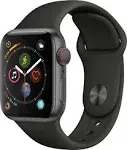 Apple Watch Series 4 (GPS + Cellular, 44mm) - Space Black Stainless Steel Case with Space Black Milanese Loop