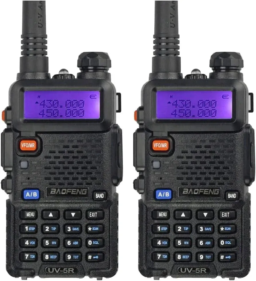 Digital Handheld Radio Scanner Fire Police VHF FM EMS Ham 2 Way Transceiver Dual