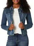 Riders by Lee Indigo Women's Stretch Denim Jacket, Weathered, Large