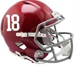 ALABAMA CRIMSON TIDE NCAA Riddell SPEED Full Size Replica Football Helmet #18