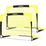 Soccer Goal Pop Up Foldable Soccer Net for Backyard 2 Set 4X3 FT 2 Set