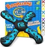 Fun Boomerang - Stocking Stuffers for Kids 8-12 - Soft & Easy to Use - Gifts for Boys & Girls All Ages - Best Boy Gifts for 6 7 8 9 10 Year Old Boys + 2024 Top Toys for Boys Age 8-12 Boy Gift Ideas