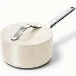 Caraway Home Nonstick Ceramic 1.75-qt Mini Sauce Pan,Cream