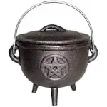 Kheops International Cast Iron Pentacle Cauldron