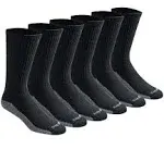 Dickies Men's Dri-Tech Moisture Control Crew Socks, Available in M-xxl (6, 12, 18 Pairs)