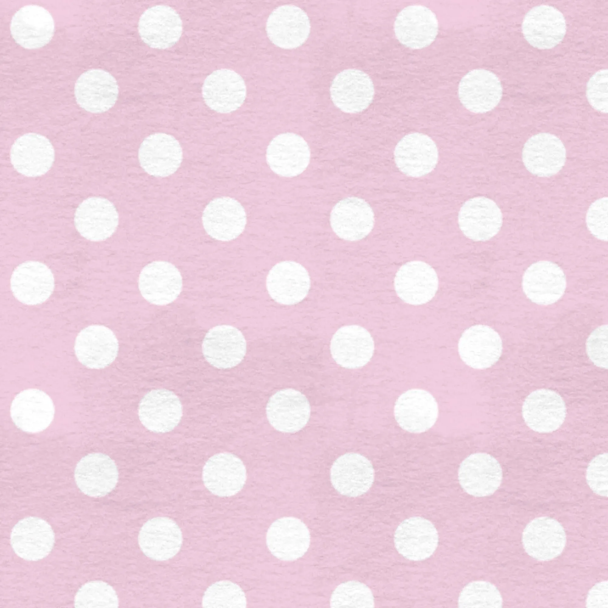 Dots on Pink Anti-Pill Premium Fleece Fabric by The Yard