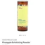 Good Molecules Pineapple Exfoliating Powder Gentle, Exfoliating Facial Scrub